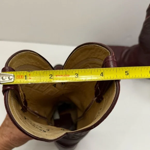 Women's Hondo Western leather cowgirl boots size 7-B - Picture 6 of 13